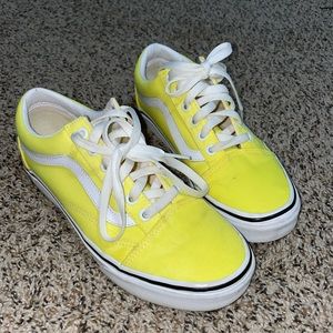 Vans Old Skool Neon Lemon & White Skate